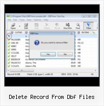 Dbf To Flat File delete record from dbf files