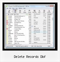 Importer Dbf Excel delete records dbf