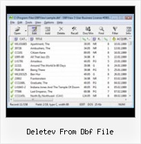 Converting Dbase To Excel deletev from dbf file