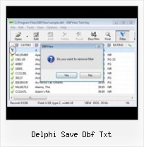 Convert Into Dbf delphi save dbf txt