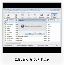 Convertir Excel 2007 A Dbf editing a dbf file