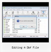 Dbf Export Txt editing a dbf file