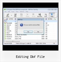 Edit Dbf Files editing dbf file