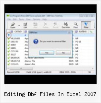 Dbf Csv Import editing dbf files in excel 2007