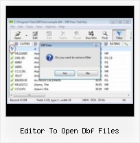 Open An Dbf File editor to open dbf files