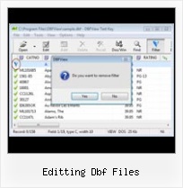 Dbase Access editting dbf files