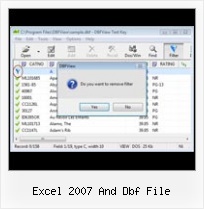 Unsupported Dbf Reader Type 4 excel 2007 and dbf file