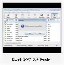 Dbf Reader Foxpro excel 2007 dbf reader
