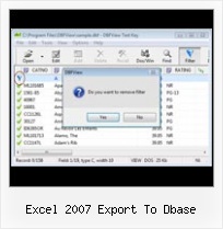Csv Dbf excel 2007 export to dbase