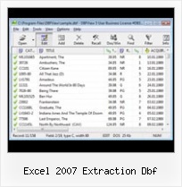 Covertir Excel A Dbf excel 2007 extraction dbf
