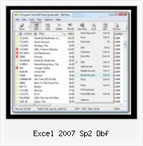 Excel As Dbf excel 2007 sp2 dbf