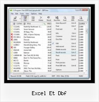 What Can Open Dbf Files excel et dbf