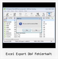 Xls 2007 A Dbf excel export dbf fehlerhaft