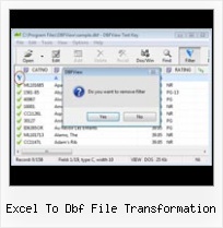 Dbf View Foxpro excel to dbf file transformation
