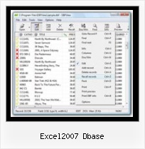 Free Dbf Export To Xls excel2007 dbase