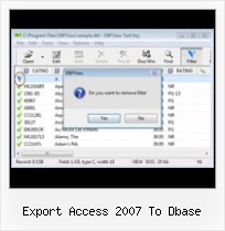 How To Open Files Dbf export access 2007 to dbase