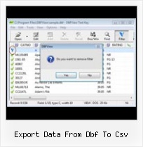 Foxpro File Formats export data from dbf to csv