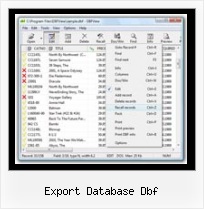 Dbf Con Excel export database dbf