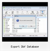 Dbf Delete Records export dbf database