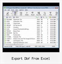 Dbfview Trial export dbf from excel