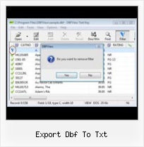 Excel 2007 Dbf Add In export dbf to txt