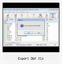 Dbf Explorer export dbf xls
