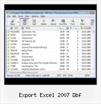 Import Dbf Files To Access export excel 2007 dbf