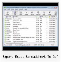 Dbf Excel Files export excel spreadsheet to dbf