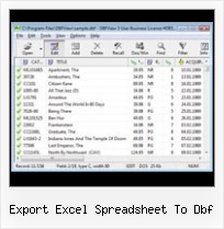 Exportar Dbf A Csv export excel spreadsheet to dbf