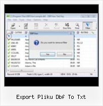 Howto View Dbf Files export pliku dbf to txt