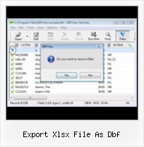 How Can I Open Dbf Files export xlsx file as dbf