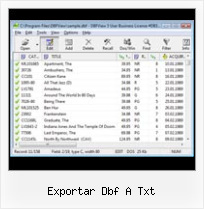 How To Export Dbf To Xls exportar dbf a txt
