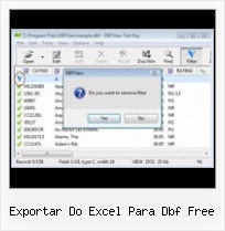 Dbf Converter exportar do excel para dbf free