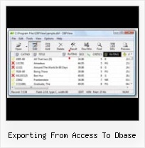 Xls Dbf Converter Free Download exporting from access to dbase