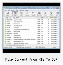 Dbf Viever file convert from xls to dbf