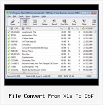Konwert Dbf file convert from xls to dbf