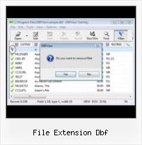 View Dbf file extension dbf