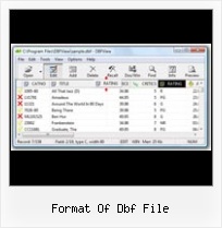 Dbfview Download format of dbf file
