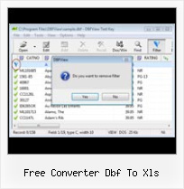 Export Dbf Excel free converter dbf to xls