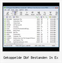 Excel 2007 Dbf Save gekoppelde dbf bestanden in ex