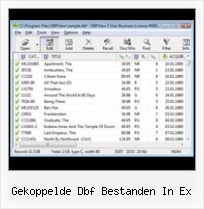 Csvtodbf gekoppelde dbf bestanden in ex