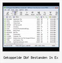 Not Set gekoppelde dbf bestanden in ex