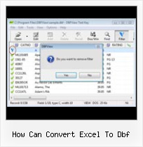 Convert Excel File To Dbf File how can convert excel to dbf