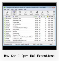Access Dbf Export how can i open dbf extentions