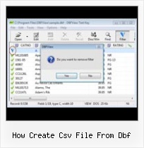 How To Conver Excel To Dbf how create csv file from dbf