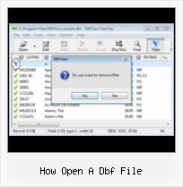 Deletev From Dbf File how open a dbf file