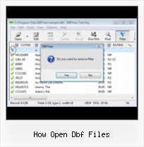 Dbase File Editor how open dbf files
