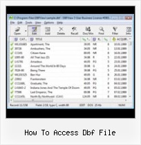 Convertir Xls Dbf how to access dbf file