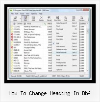 Cara Edit Dbf how to change heading in dbf