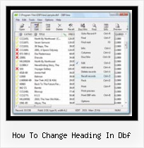 Excel To Dbf Convertor how to change heading in dbf